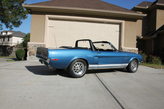 1968 Blue Ford Mustang Convertible