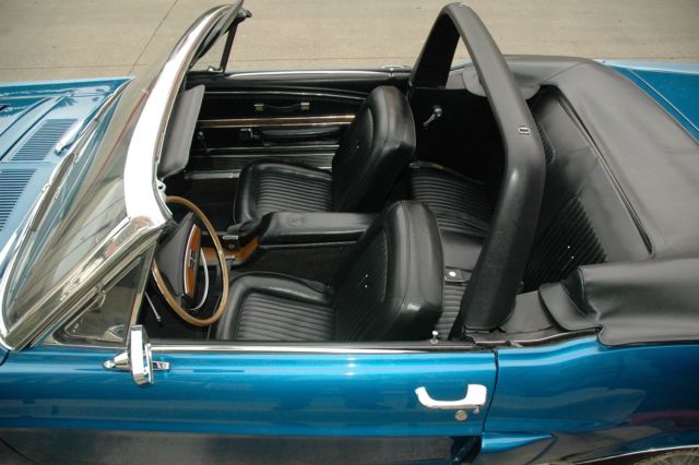 1968 Blue Ford Mustang Convertible