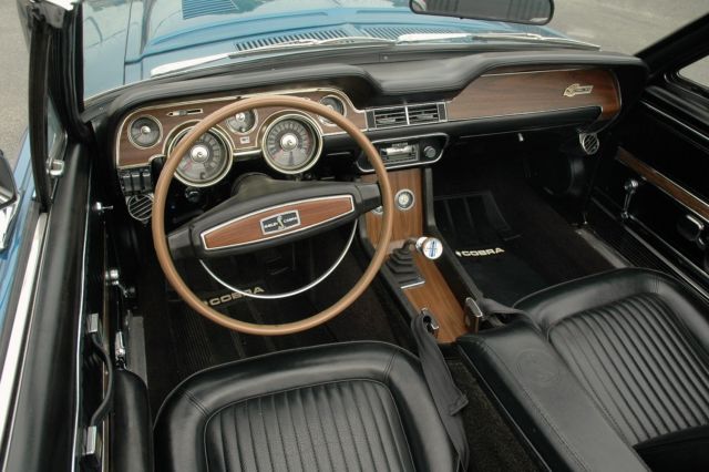 1968 Blue Ford Mustang Convertible