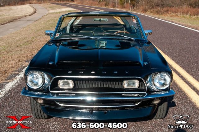 1968 Black Ford Mustang Convertible