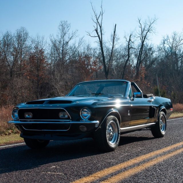 1968 Black Ford Mustang Convertible