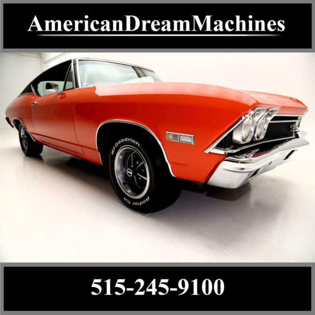1968 Orange Chevrolet Chevelle Coupe