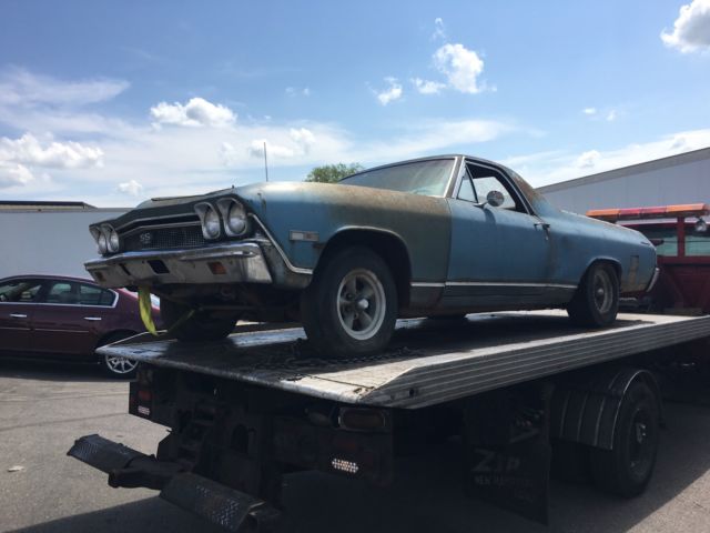 1968 Blue Chevrolet El Camino