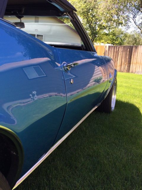 1968 Blue Chevrolet Camaro Convertible