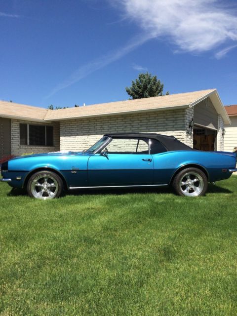 1968 Blue Chevrolet Camaro Convertible