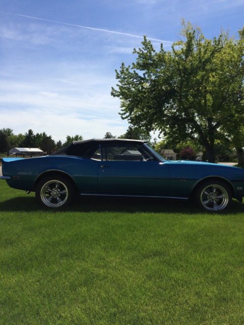 1968 Blue Chevrolet Camaro Convertible