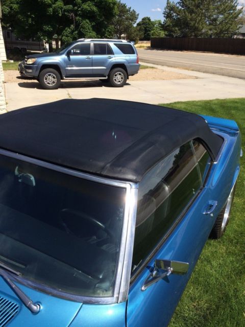 1968 Blue Chevrolet Camaro Convertible