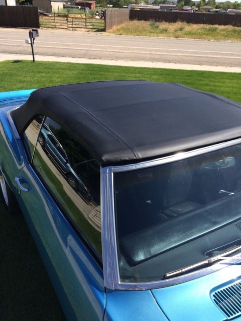 1968 Blue Chevrolet Camaro Convertible