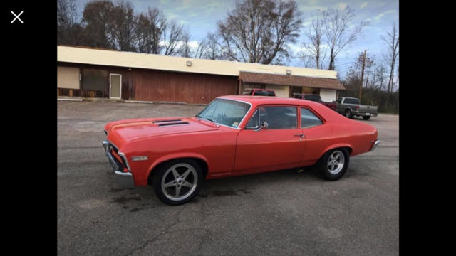 1968 Orange Chevrolet Nova Coupe