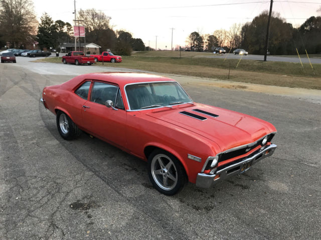 1968 Orange Chevrolet Nova Coupe
