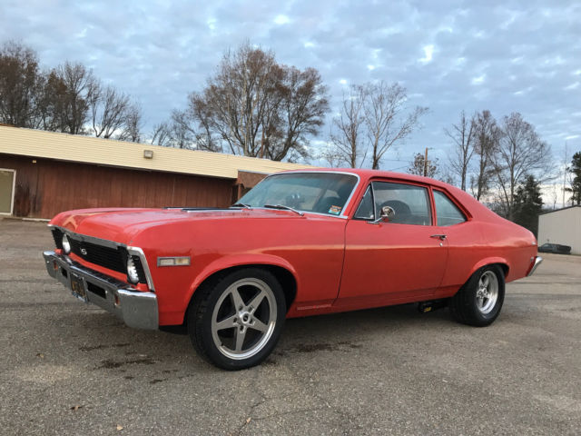 1968 Orange Chevrolet Nova Coupe