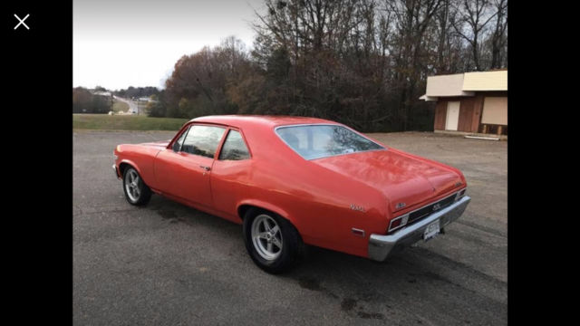 1968 Orange Chevrolet Nova Coupe