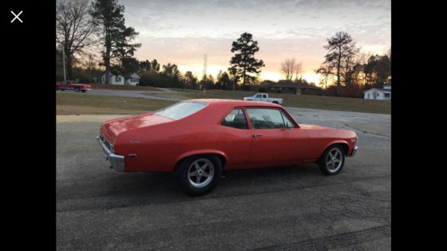 1968 Orange Chevrolet Nova Coupe