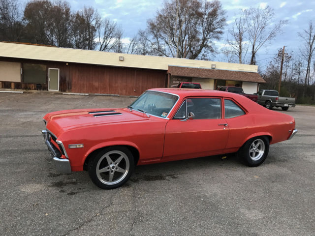 1968 Orange Chevrolet Nova Coupe