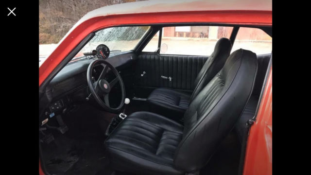 1968 Orange Chevrolet Nova Coupe