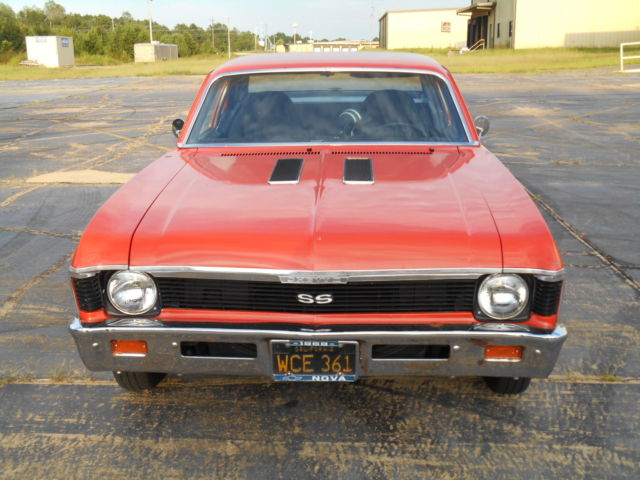 1968 Orange Chevrolet Nova Coupe