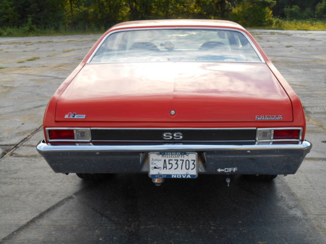 1968 Orange Chevrolet Nova Coupe