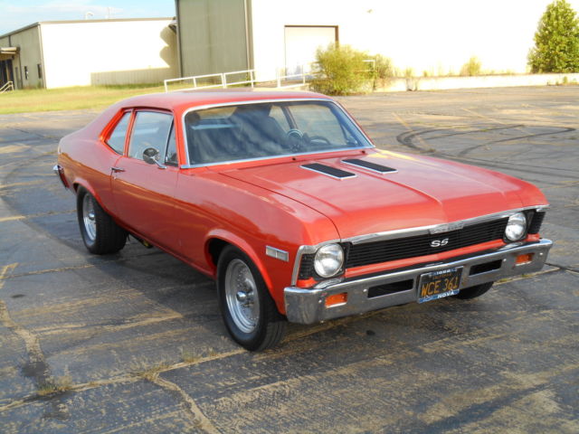1968 Orange Chevrolet Nova Coupe