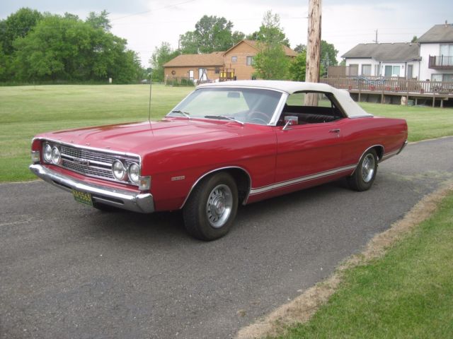 1968 Red Ford Torino Convertible