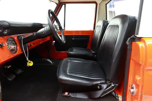 1968 Orange Ford Bronco Pickup Truck