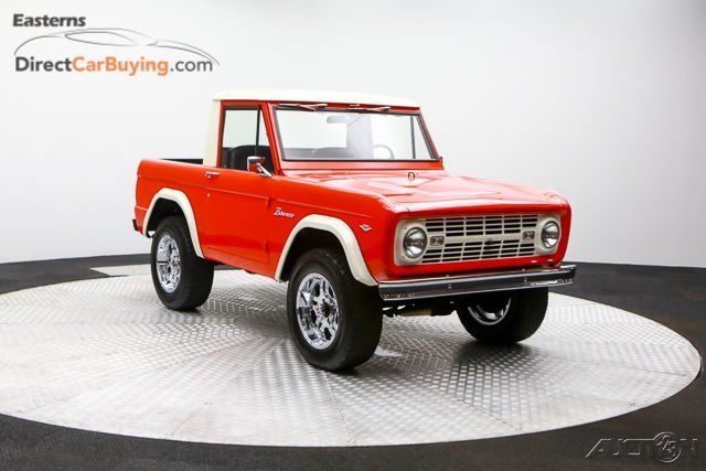 1968 Orange Ford Bronco Pickup Truck