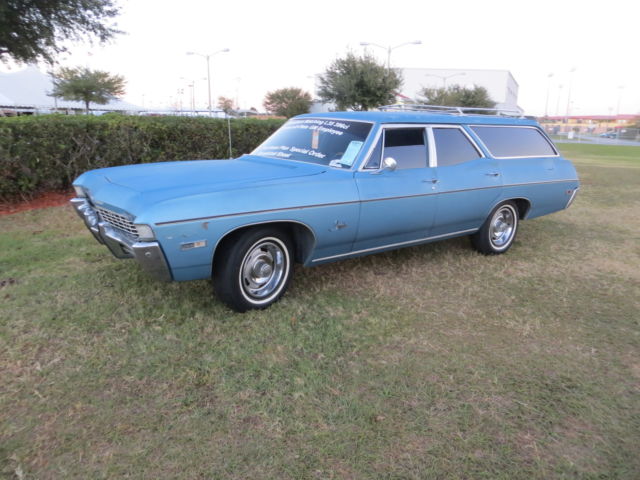 1968 Blue Chevrolet Impala Wagon