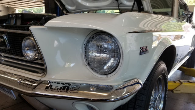 1968 Wimbledon White Ford Mustang Coupe