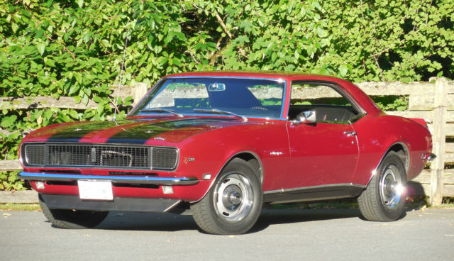 1968 Red Chevrolet Camaro Coupe