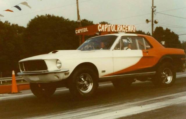 1968 Gold Ford Mustang Coupe