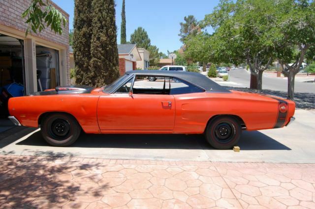 1969 Orange Dodge Coronet Sedan