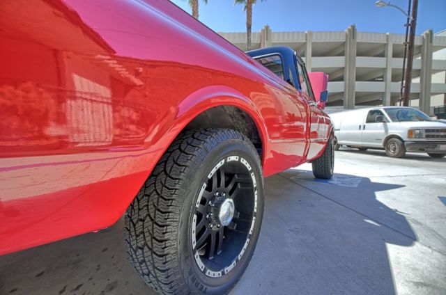 1972 Red and Black Chevrolet C-10 Standard Cab Pickup