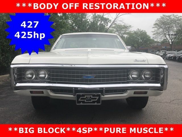 1969 White Chevrolet Bel Air/150/210 2dr Post
