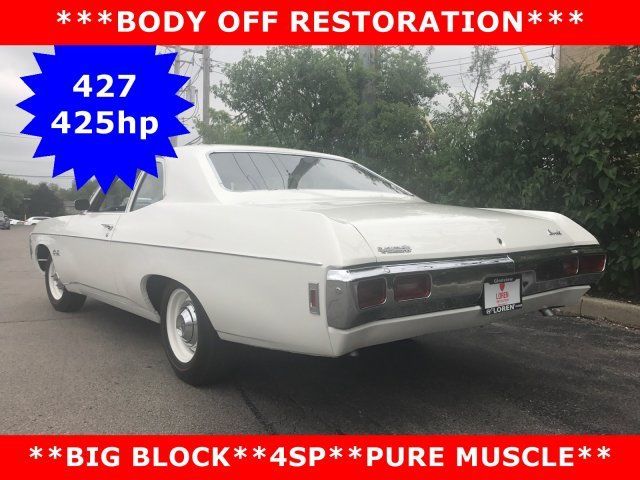 1969 White Chevrolet Bel Air/150/210 2dr Post