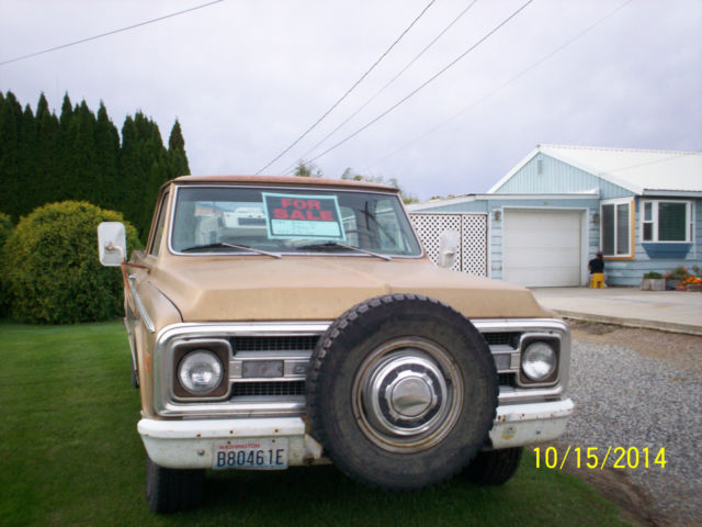 1969 Original: Gold with black metal trim Chevrolet Other Pickups Standard Cab Pickup