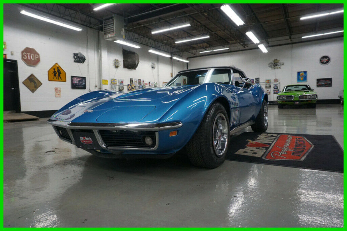 1969 Blue Chevrolet Corvette