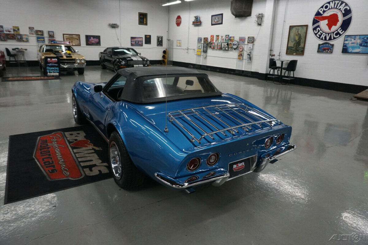 1969 Blue Chevrolet Corvette