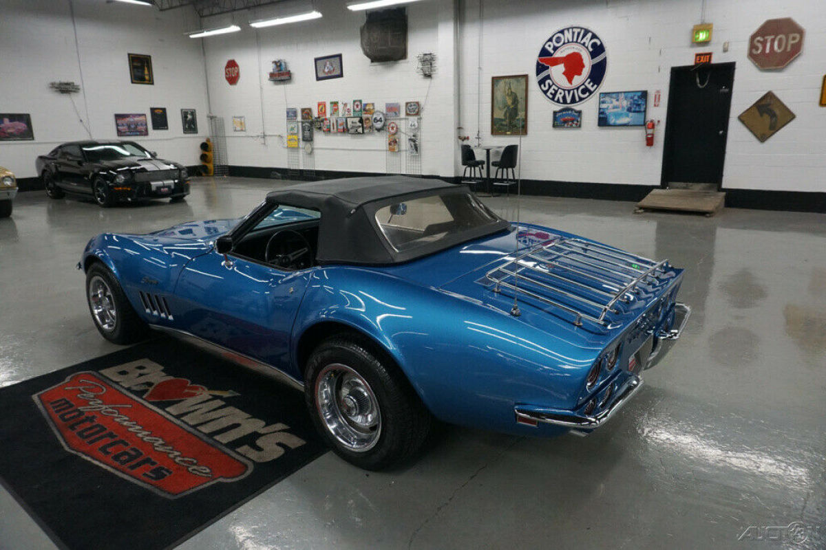 1969 Blue Chevrolet Corvette