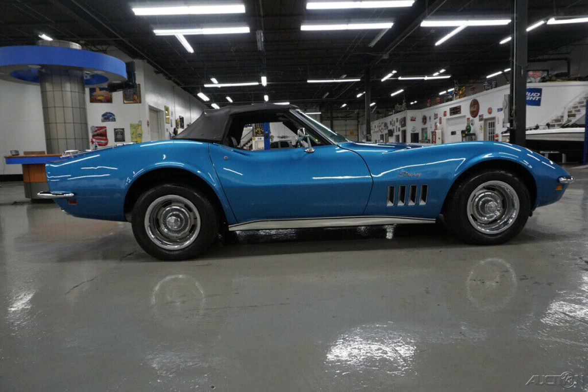 1969 Blue Chevrolet Corvette