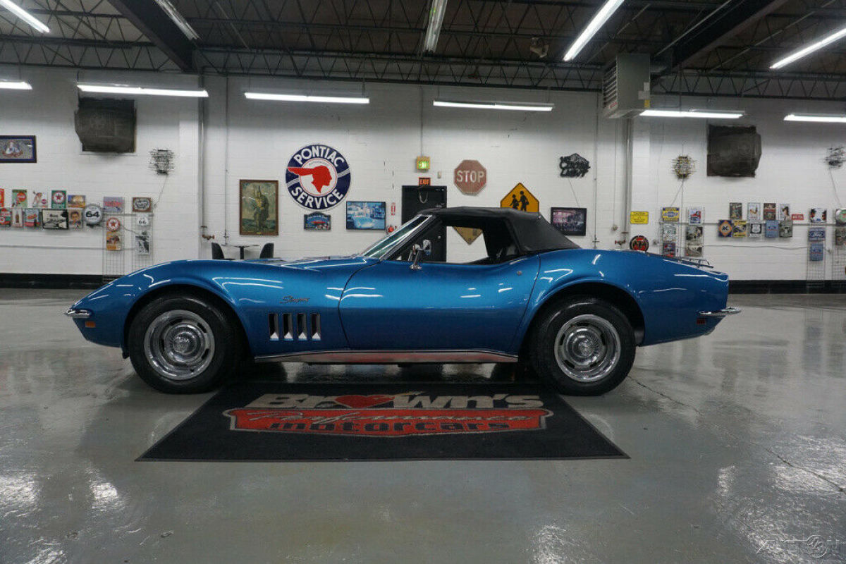 1969 Blue Chevrolet Corvette