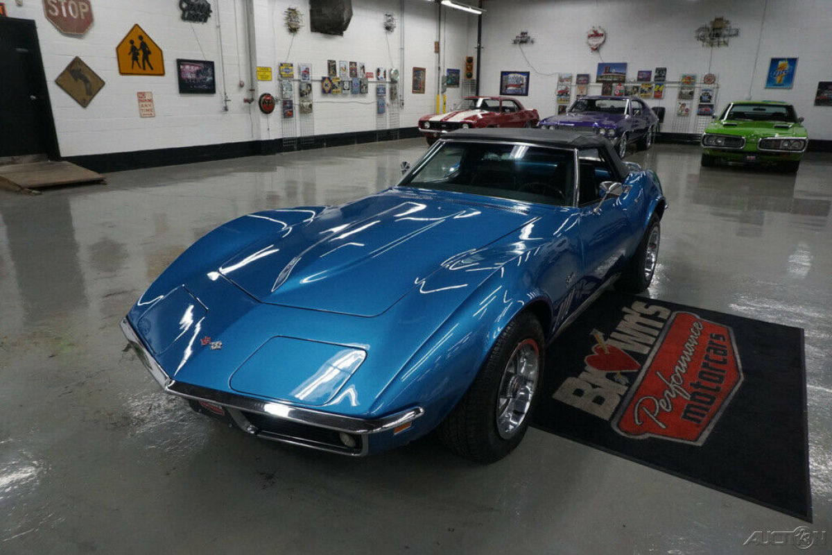 1969 Blue Chevrolet Corvette