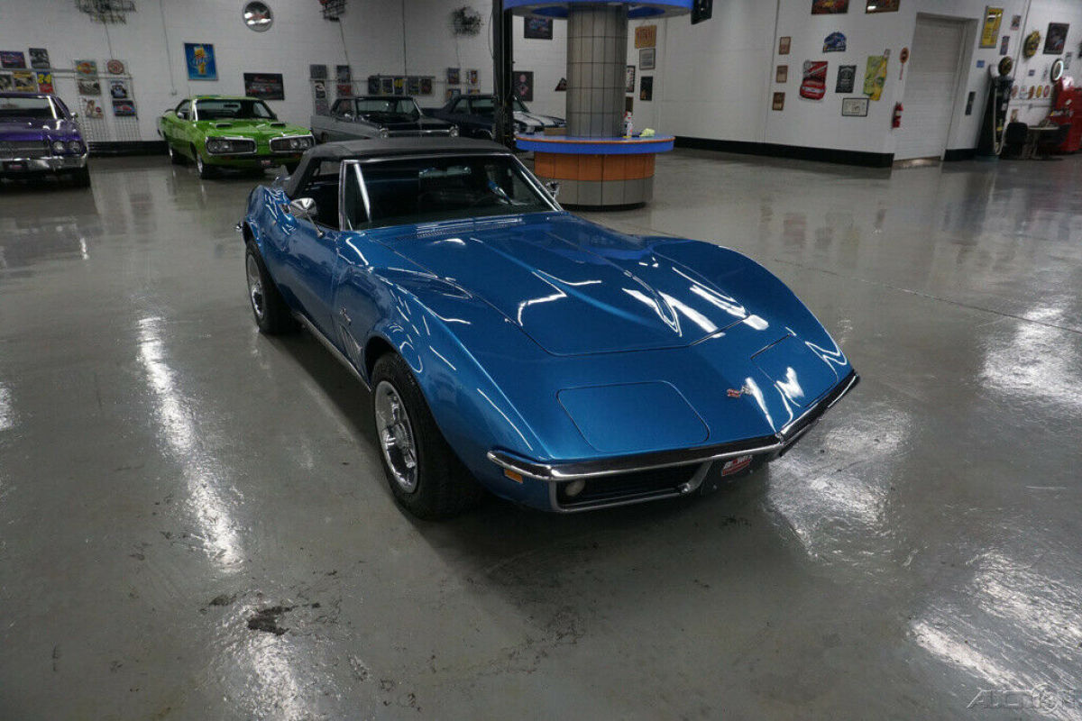 1969 Blue Chevrolet Corvette