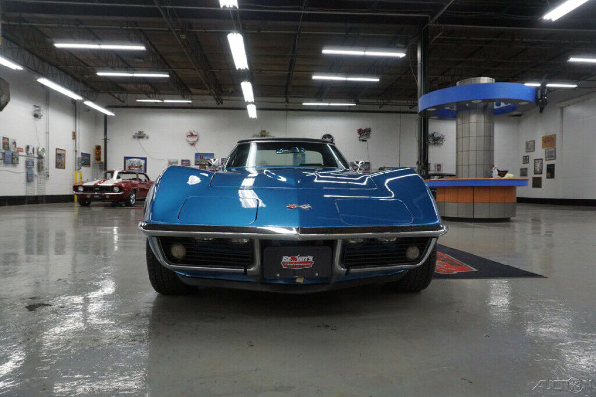 1969 Blue Chevrolet Corvette