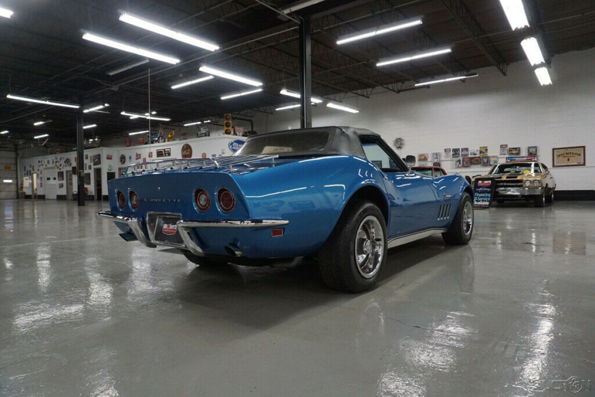 1969 Blue Chevrolet Corvette