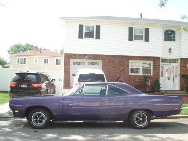 1969 plum Plymouth Road Runner Coupe