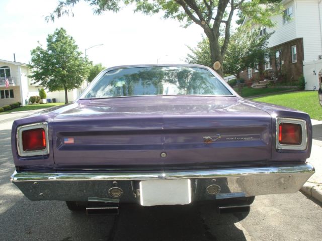 1969 plum Plymouth Road Runner Coupe