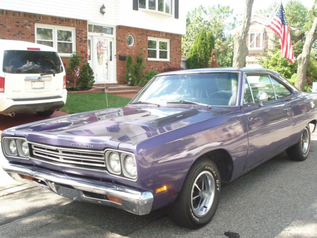 1969 plum Plymouth Road Runner Coupe