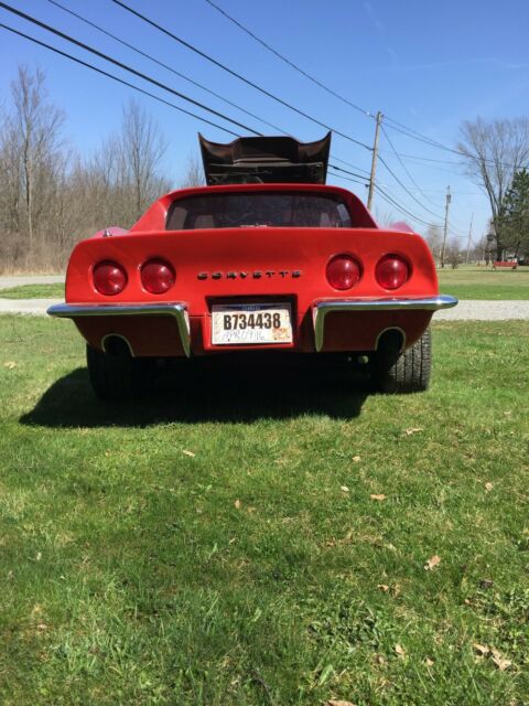 1969 Red Chevrolet Corvette stingray