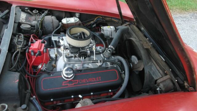 1969 Red Chevrolet Corvette stingray