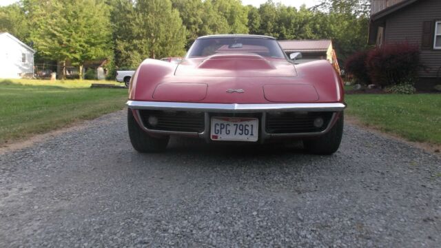 1969 Red Chevrolet Corvette stingray