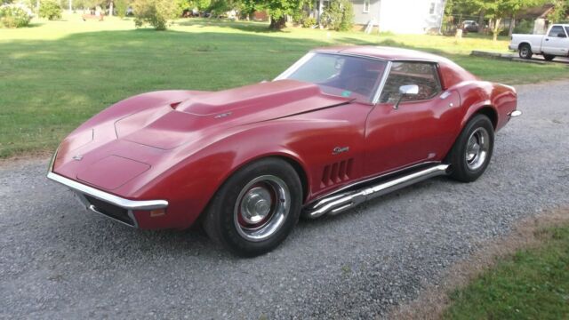 1969 Red Chevrolet Corvette stingray